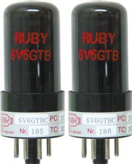 Ruby 6V6 Matched Amp Tubes Duet Musical Instruments