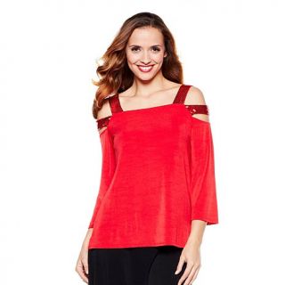 Cold Shoulder Tunic with Sequin Detail
