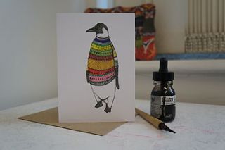 percival the penguin card by fred&elsie