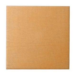 Brushed linen fabric texture background // Orange Ceramic Tile