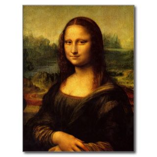 Leonardo Da Vinci  Mona Lisa Postcards