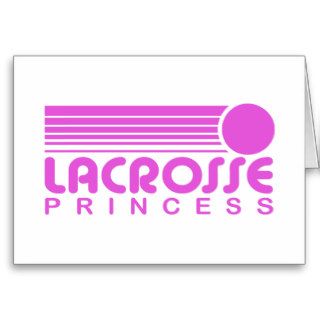 Lacrosse Princess Greeting Card
