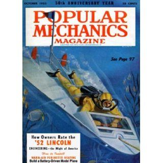 Popular Mechanics Magazine 5oth Anniversay Year (October 1952) Various Books