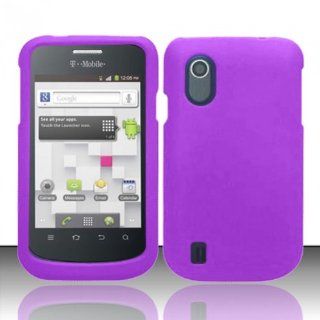 Purple Hard Cover Case for ZTE Concord V768 T Mobile GoSmart Cell Phones & Accessories