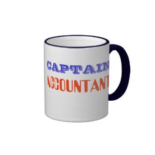 Captain Accountant Retro Super Hero CFO CPA Mugs