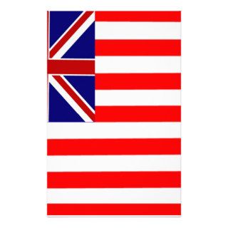 Union Jack Stripes Flag Personalized Stationery