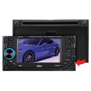 Boss Audio Systems BV9152 4.5 Inch Double DIN Receiver with Touchscreen TFT Monitor/Multimedia, Detachable Front Panel, USB/SD Card Slot, Front Aux In, AM/FM, Wireless Remote  Double Din Radio 