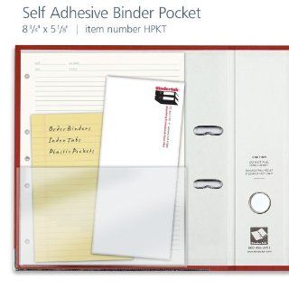 Half Page Self Adhesive Binder Pocket  Sheet Protectors 
