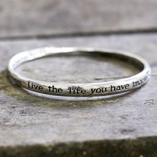 'dream, live the life…' bracelet by bloom boutique