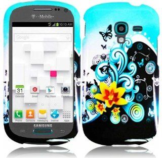 Samsung T599 Galaxy Exhibit ( Metro PCS , T Mobile ) Phone Case Accessory Classic Flowers Hard Snap On Cover with Free Gift Aplus Pouch Cell Phones & Accessories
