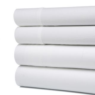 Simple Luxury 600 Thread Count Cotton Rich Olympic Queen Solid Sheet