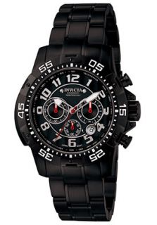 Invicta 7198  Watches,Mens Signature Chronograph Black Ion Plated, Chronograph Invicta Quartz Watches