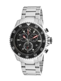 Mens Sergeant Stainless Steel Case Watch by Swiss Legend