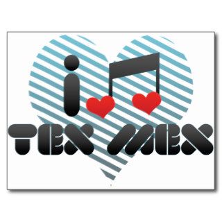 I Love Tex Mex Postcard