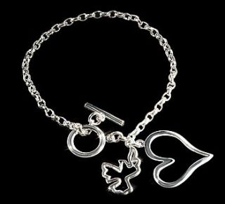 loop through love heart bracelet by bijoux box
