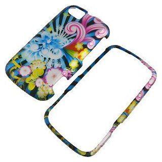 Neon Floral Protector Case for Motorola Admiral XT603 Cell Phones & Accessories