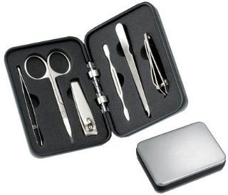 Aeropen International MS 601 Manicure Set in Metal Box   6 Pieces Health & Personal Care