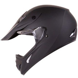 Matte Black Motocross ATV Dirt Bike Open Face Helmet Model#602 (Medium) Automotive