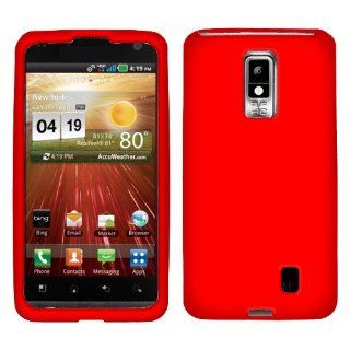 Red Skin Soft Gel Case For LG Spectrum VS920 Cell Phones & Accessories