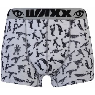 WAXX Mens Kamasutra Boxers   White/Black      Mens Underwear