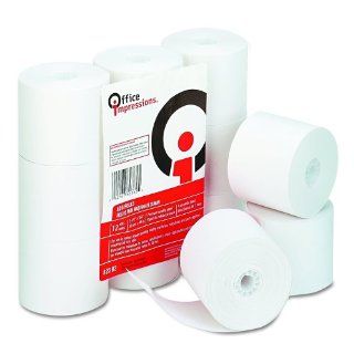 Office Impressions Calculator Plain Paper Rolls, 2.25 Inches Width x 150 Feet Length, White, 12 per Pack (82382)  Calculator And Cash Register Paper 