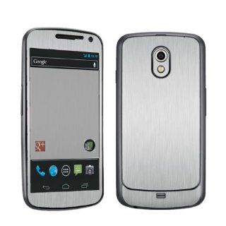 Samsung Galaxy Nexus i515 Verizon Vinyl Protection Decal Skin Brushed Metal Cell Phones & Accessories