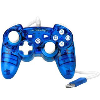 Rock Candy PS3 Controller (Blue)   Wired      Games Accessories