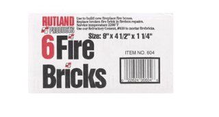 Rutland Hearth Products 604 Fire Bricks Box of 6   Heating & Cooling Ducting Products