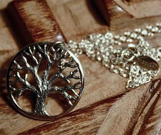 silver tree of life necklace by vioella