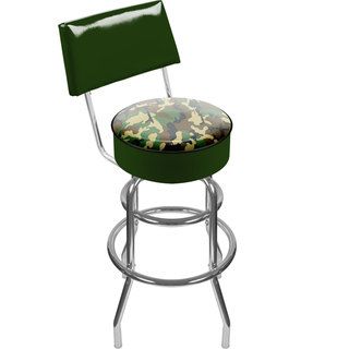 Trademark Games Hunt Camo and Skull Padded Swivel Bar Stool with Back Trademark Games Other Collectibles