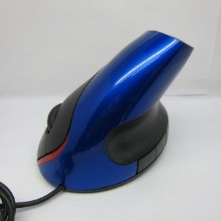 Vertical Ergonomic Optical Mouse Blue By Equal Sign Computers & Accessories