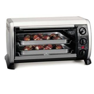 Rival TO606 6 Slice Counter Top Oven with Convection, Brushed Stainless Steel Toasters Kitchen & Dining