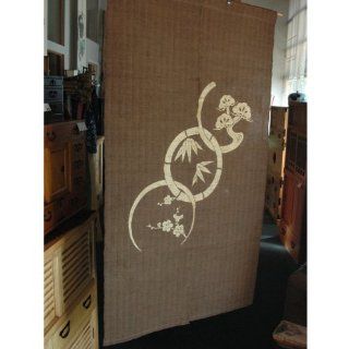 Shop Japanese Noren, linen door way curtain (WE608Brown), sho chiku bai at the  Home Dcor Store