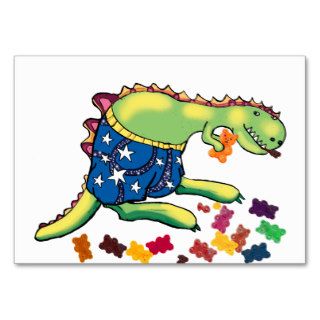 Yummy bears   dinosaur midnight snack business cards