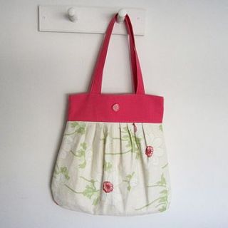 olive knitting bag flora by lily button treasures