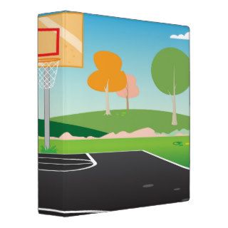 basketball court notebook binder