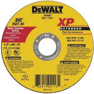 DeWalt DW8851 4 1/2" x .045" x 7/8" XP Metal and Stainless Cutting