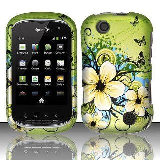 Green Flower Hard Cover Case for Kyocera Milano C5120 Cell Phones & Accessories