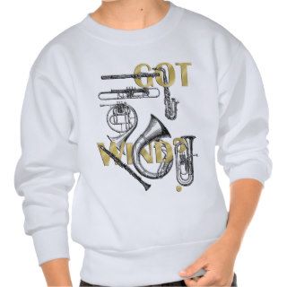 Got Wind Funny Wind Instrument players gifts Pull Over Sweatshirts
