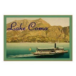 Lake Como ~ Vintage Travel Poster