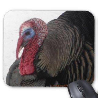Wild Turkey Silhouette Mouse Pads