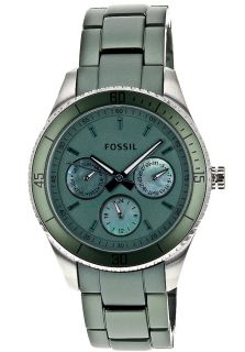 Fossil ES3039  Watches,Womens Stella Green Dial Green IP Stainless Steel, Casual Fossil Quartz Watches