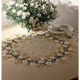 Oxeye Daisy Tablecloth Counted Cross Stitch Kit