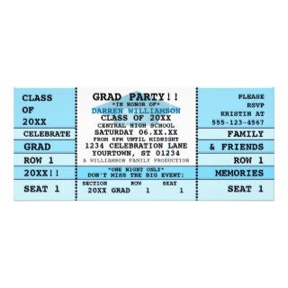 Graduation Party Concert Ticket Invitation