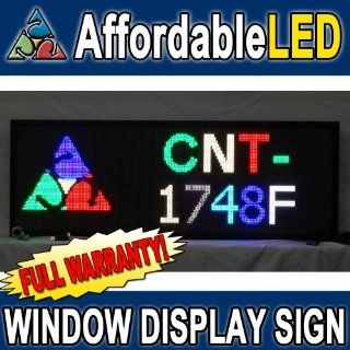 Programmable Scrolling LED Sign   Indoor Display   17 inch (H) x 48 inch (w) (Multi Color)  Business And Store Signs 