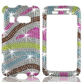 Talon 14749 Full Diamond Bling Phone Shell for HTC Surround   AT&T   1 Pack   Retail Packaging   Yellow/White/Red/Blue Cell Phones & Accessories