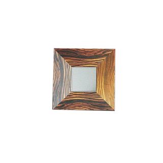 WS Bath Collections 19 3/4 in H x 19 3/4 in W Concert Wenge Wood Square Bathroom Mirror