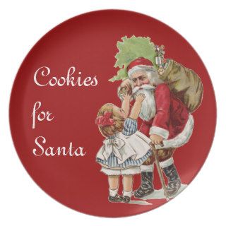 Cookies for Santa Dinner Plates