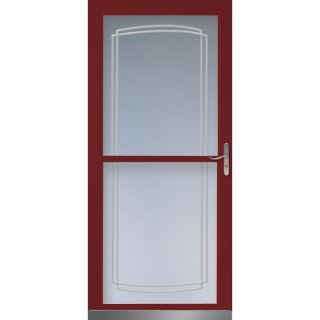 LARSON Cranberry Tradewinds Full View Tempered Glass Storm Door (Common 81 in x 36 in; Actual 80.71 in x 37.56 in)