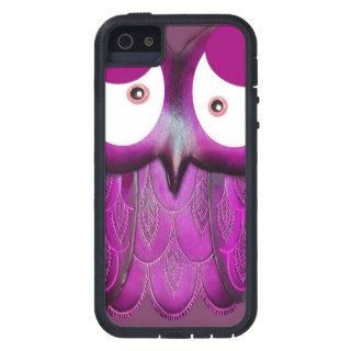Cartoon Purple Hoot Owl Design iPhone 5 Case